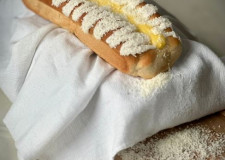 Hvetestang med melis og kokos