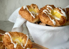 Wienerbrød m/vaniljekrem